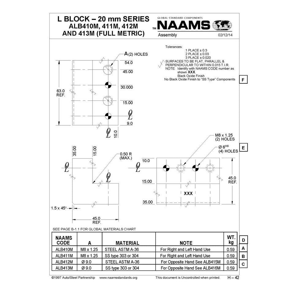 NAAMS L-Blocks ALB412M – Freer Tool and Supply