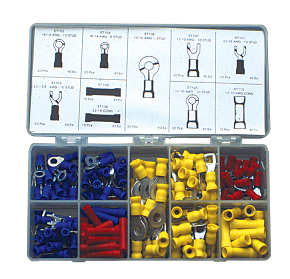 Generic USA KL55ET99 185 Pieces - Electrical Terminal Assortment