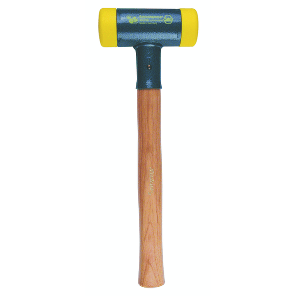 Wiha KN5480025 Dead Blow Recoilless Hammer -- 18 oz; Wood Handle; 1'' Head Diameter