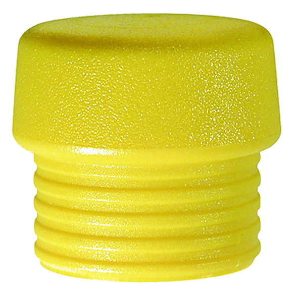 Wiha KN5483233 Split Head Mallet Face 1.2" Med Hard, Shore Hardness 65-D, Yellow, Polyurethane