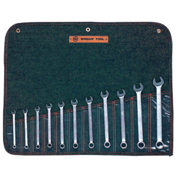 Wright Tool KP50750 Metric Combination Wrench Set - 11 Pieces; 12 Point Chrome Plated