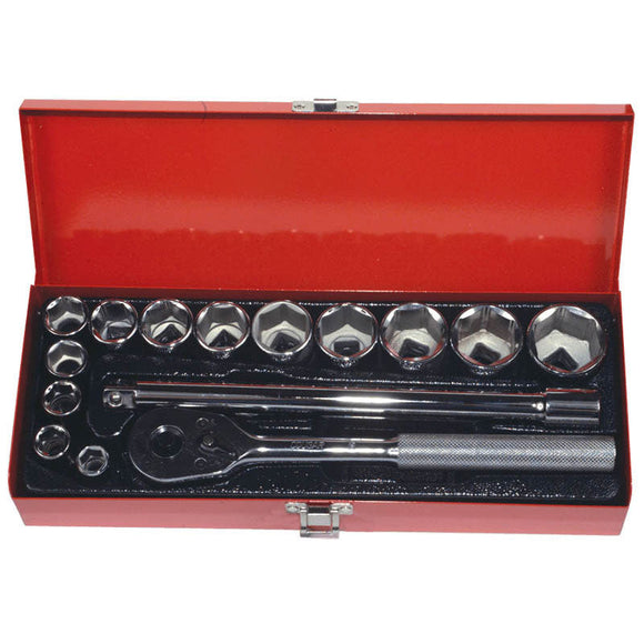 Wright Tool KP50A42 16 Pieces - Model A42-7/16"-1 1/4"-1/2" Drive Size - Socket Set-6 Points