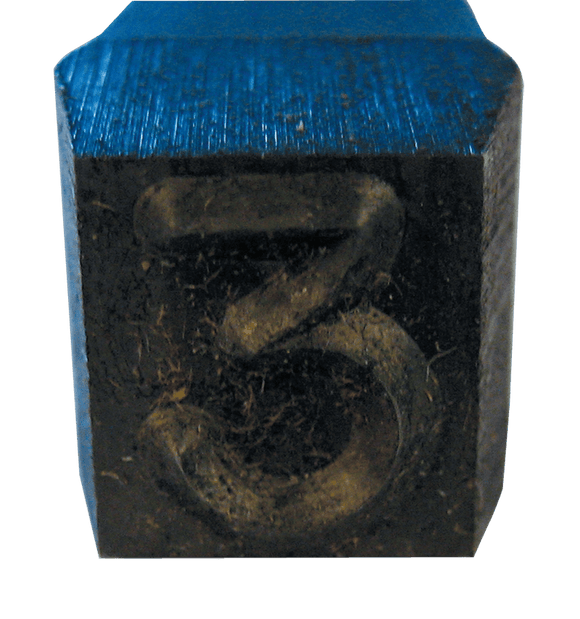 Young Bros. KF50RE532D Individual Reversed Steel Stamp - 5/32" Type Size (Letter D)