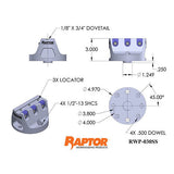 Raptor RWP-030SS Stainless Steel 0.75"Dovetail Fixture 3.8" Dia. BC