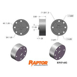 Raptor RWP-602 Aluminum Extender 4.970" Diameter, 2.000" Height