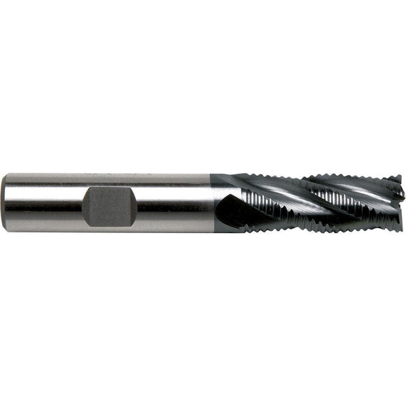 Sowa High Performance 1 x 4-1/2 OAL 5 Flutes Regular Length Fine Pitch Rougher TiAlN Coated Carbide End Mill