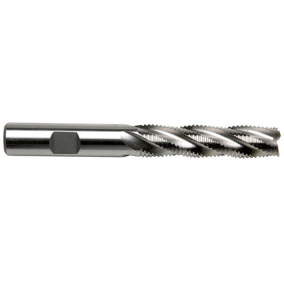 Sowa High Performance 1 x 6-1/2 OAL 5 Flutes Long Length Fine Pitch Rougher Bright Finish Carbide End Mill