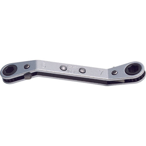 Ko-ken 103KA-3/8x7/16 Ratcheting Ring Wrench  3/8x7/16 6 point Length 140mm Reversible