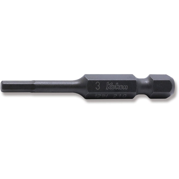 Ko-ken 121H.50-3 1/4 Hex Dr. Bit  3mm Hex Length 50mm