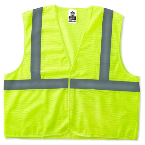 Ergodyne LF6520973 8205HL S/M Econo 2 Hook & Loop Lime Vest