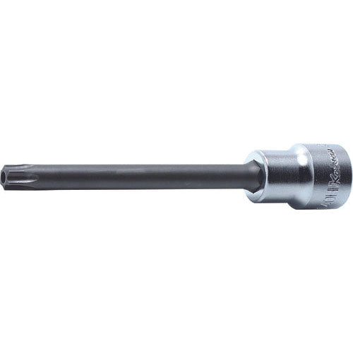 Ko-ken 3025.100R-T30H 3/8 Sq. Dr. Bit Socket TORX T30H Tamper Resistant Length 100mm Round shank