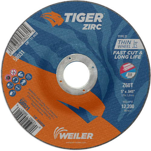 Weiler MK5158021 5X.045 Z60T ZIRC T27 C/O WHEEL