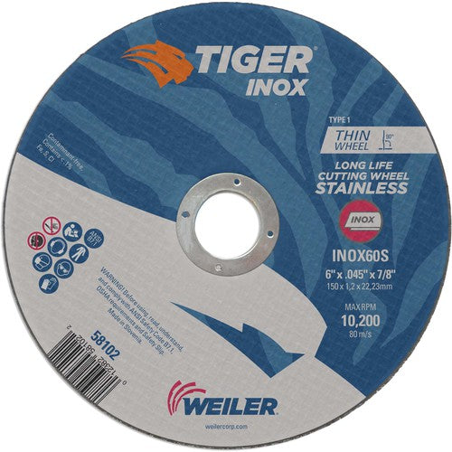 Weiler MK5158102 6X.045 TIGER INOX TYPE 1 C/O WHL