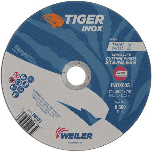 Weiler MK5158103 7X.060 TIGER INOX TYPE 1 C/O WHL