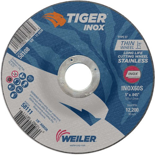 Weiler MK5158111 5X.045 TIGER INOX TYPE 27 C/O WHL