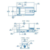 TE-CO PWS-6900 6" SINGLE STATION VISE