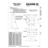 NAAMS Riser Angle Bracket AAB250E