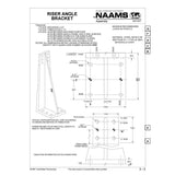 NAAMS Riser Angle Bracket ARA251M