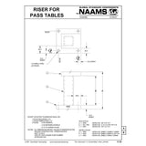 NAAMS Pass Table Riser ART390