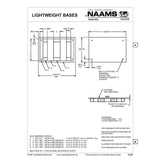 NAAMS Lightweight Base ASB1216L