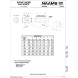 NAAMS Socket Head Cap Screw F010309B M3 x 0.5 x 16