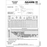 NAAMS Hex Head Screw F051218 M12-1.75 x 60