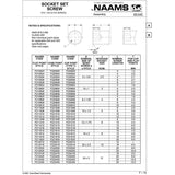 NAAMS Socket Set Screw F221612 16 x 2