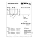 NAAMS Lightweight Base ASB1416LM