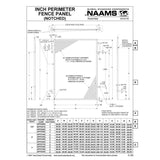 NAAMS Fence Panel APF015N