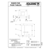 NAAMS Pass Table Riser ART580