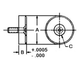 JERGENS FLAT FOOT, 1-1/4 X 3/8, 5/16-18 X 3/4 - 19305