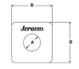 JERGENS WASHER, 3/8, SQUARE - 31921