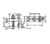 JERGENS CLAMP ASSY, 2-1/2 HEEL PAD - 13306