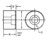 JERGENS JIG FOOT, 5/8 X 3/4 - 25704