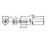 JERGENS JIG LEG, 5/8 X 2 - 25302