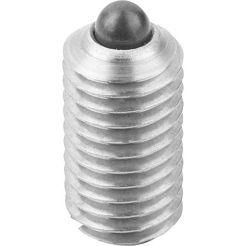 KIPP K0314.1A2 SPRING PLUNGER LIGHT SPRING FORCE D=1/4-20 L=14, STAINLESS STEEL, COMP:PIN STAINLESS STEEL, PU=10