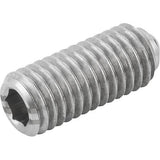 KIPP K0316.2AJ SPRING PLUNGER INTENSIFIED SPRING FORCE D=1/4-28 L=15, STAINLESS STEEL, COMP:BALL STAINLESS STEEL, PU=10