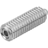 KIPP K0319.212 SPRING PLUNGER INTENSIFIED SPRING FORCE D=M12 L=28, STAINLESS STEEL, COMP:PIN STAINLESS STEEL, PU=5