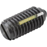 KIPP K0323.1A5 SPRING PLUNGER LIGHT SPRING FORCE, WITH THREAD LOCK D=1/2-13 L=22, STEEL, COMP:PIN STEEL, PU=5