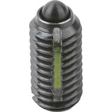KIPP K0323.1A6 SPRING PLUNGER LIGHT SPRING FORCE, WITH THREAD LOCK D=5/8-11 L=24, STEEL, COMP:PIN STEEL, PU=5