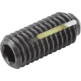 KIPP K0325.203 SPRING PLUNGER INTENSIFIED SPRING FORCE, WITH THREAD LOCK D=M03 L=9, STEEL, COMP:BALL STEEL