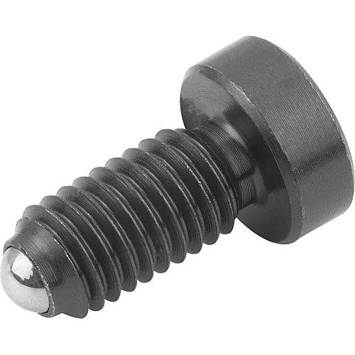KIPP K0336.05 SPRING PLUNGER SPRING FORCE, WITH HEAD, D=M05 L=17, FREE-CUTTING STEEL, COMP:BALL STEEL, PU=10