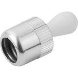 KIPP K0368.71034 LATERAL SPRING PLUNGER, SPRING FORCE WITHOUT SEAL D=6, D2=6, L1=4, ALUMINIUM, COMP:POLYACETAL