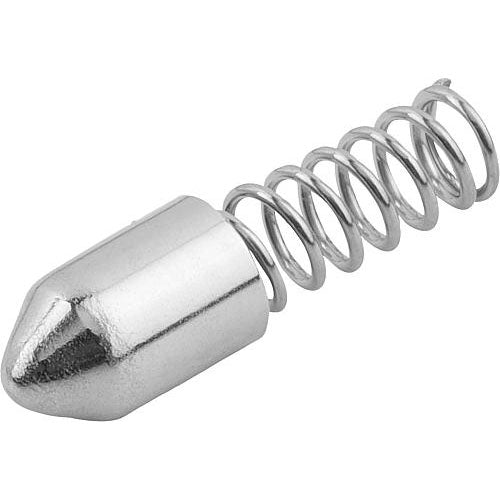 KIPP K1277.213011 SPRING SLEEVE POINT, FORM:B WITHOUT COLLAR L=11, D1=3 STEEL, COMP:STAINLESS STEEL