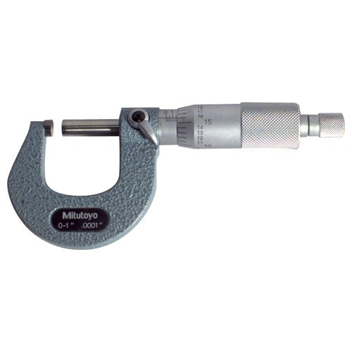 Mitutoyo MT80103-262 1"-2" Measuring Range-0.0001" Graduation - Ratchet Thimble - Carbide Face - Outside Micrometer