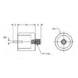 TE-CO 14132 1/2 DIA X 1 HEIGHT MAGNETIC PIN REST