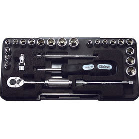 Ko-ken P2201AM 1/4 Sq. Dr. Socket set   6 point  Plastic Case 25 pieces