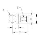 TE-CO 10603 Premium Short Shank Tooling Inspection Balls