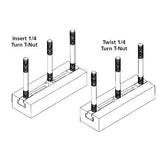 Te-Co 41450 Quarter Turn T-Slot Nuts