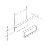 TE-CO QSJ8020 8" QUICKCHANGE STEEL MACHINABLE FIXTURE JAWS 1.25 THK